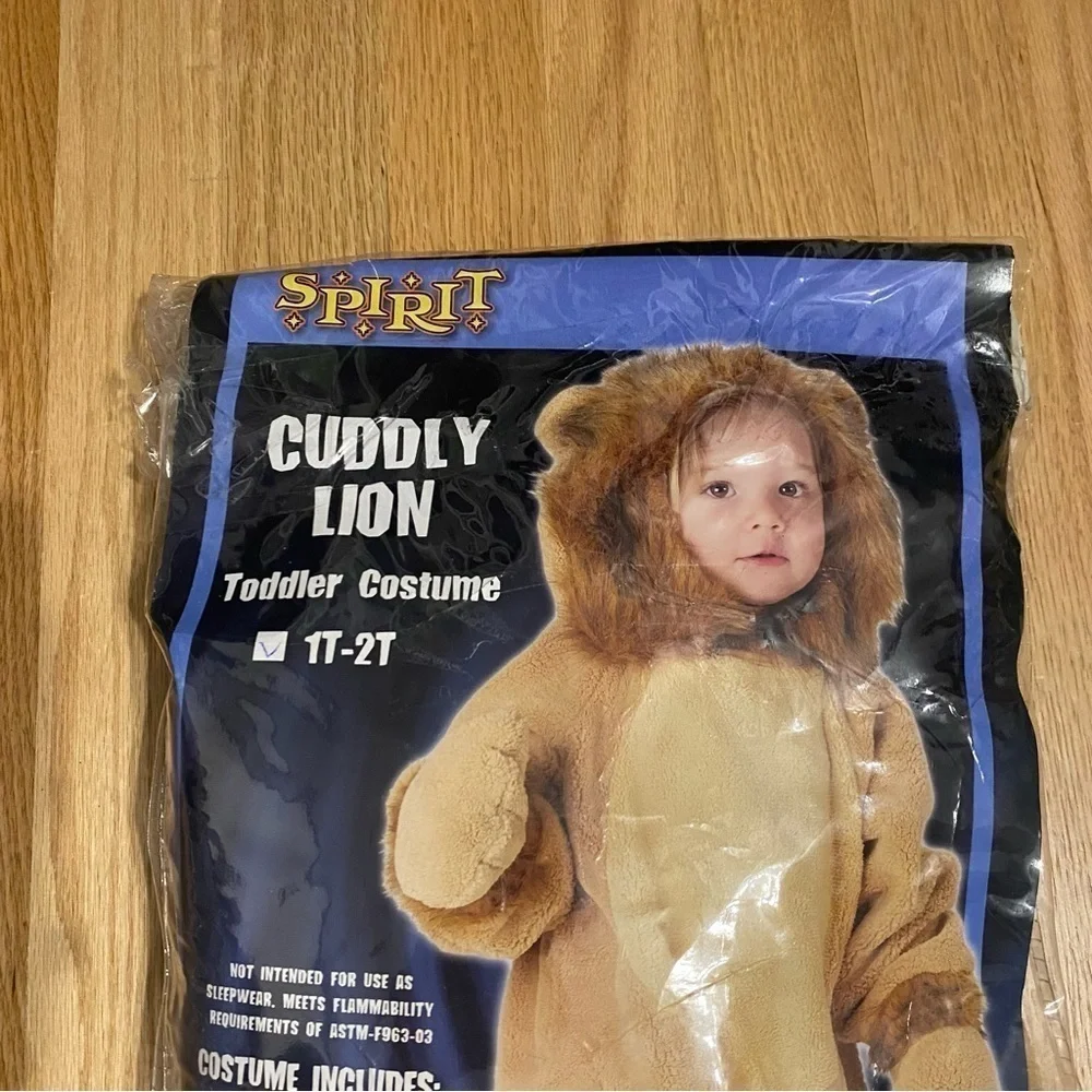 Cuddly Lion Costume Kids 12 mos - 2T Wizard of Oz Spirit Halloween Body Suit